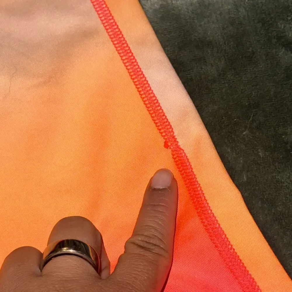 Old Navy‎ Active Leggings Girl's XL Orange Pink Ombre High-Waisted Athletic